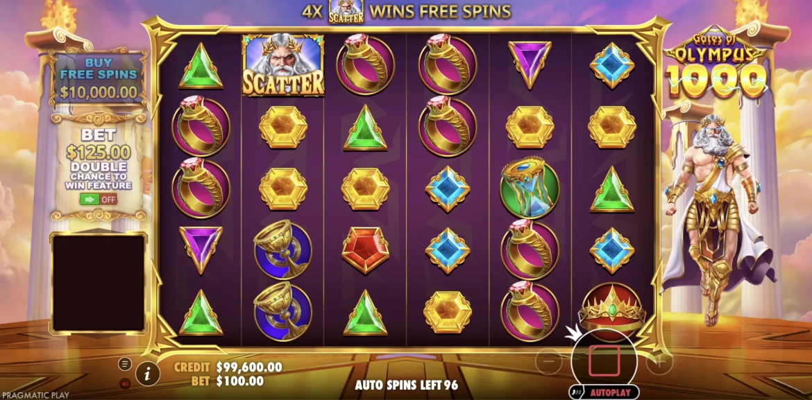 Gates of Olympus 1000 gameplay